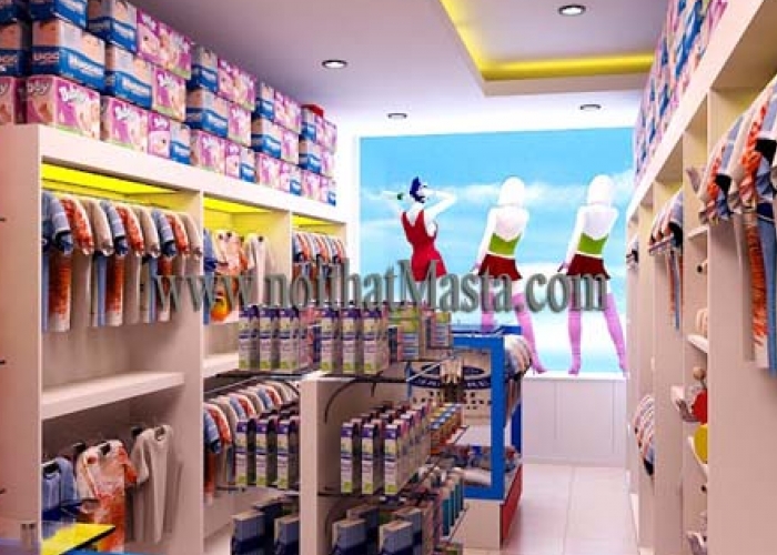THIẾT KẾ CỬA HÀNG SỮA - THỜI TRANG TRẺ EM - CHỊ THÚY - BẮC NINH